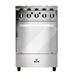 Cocina Industrial Morelli Zafira 55 Cm Familiar 4 Hornallas Acero Inoxidable