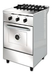 Cocina Industrial Saho Kuma 2 Hornallas 550 Puerta Ciega