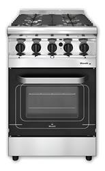 Cocina Industrial Morelli Forza 550 Puerta Visor Familiar Plateado
