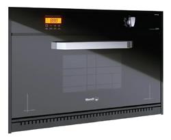 Horno A Gas Morelli Cristal Empotrable 900 Grill Luz Timer Negro