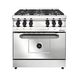 Cocina Industrial Morelli Capri 5 Hornallas 820 Puerta Ciega Plateado