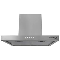 Campana Cocina Morelli Ferro 60 Cm Acero Inoxidable Luz Led Plateado