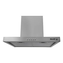 Campana Cocina Morelli Ferro 90 Cm Acero Inoxidable Luz Led Plateado