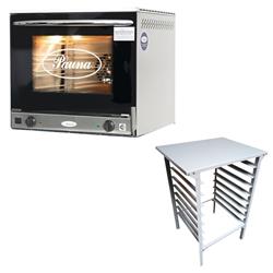 Horno Convector Pauna Beta 21 4 Bandejas Con Base Desarmable Plateado