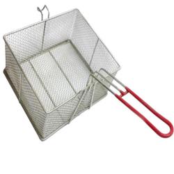 Canasto Freidor Cuadrado De Alambre Estañado Reforzado 30x30