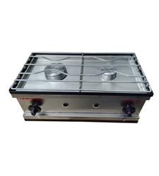 ANAFE 2 HORNALLAS 60CM AC. INOX R.ALAMBRE HORIZONTAL PEVI