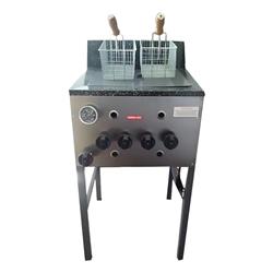 FREIDORA 38 LTS FRENTE AC. INOX COMANDOS INDIV. C/VAL PEVI