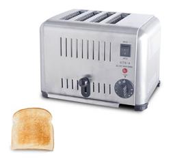 Tostadora Electrica Sikla 4 Panes Comercial Acero Inox T004 Plateado