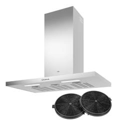 Campana Extractor Nihuil 60cm Sin Salida 3 Veloc. C/luz Tst Plateado
