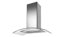 Campana Extractora 75cm Tst Lacar Vidrio 3 Vel Plateado