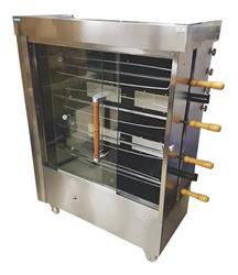 Spiedo 4 Espadas Tecnocalor A Gas Acero Inox 20 Pollos