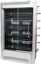 Spiedo 6 Espadas Tecnocalor A Gas Acero Inox 30 Pollos