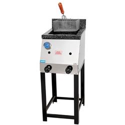 Freidora A Gas 18 Lts Tecnocalor Acero Inox Bacha Enlozada