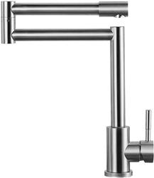 Griferia Gastronomica Plegable De Mesada Havard Acero Inox Plateado Brillante