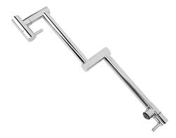 Griferia Gastronomica Plegable De Pared Havard Acero Inox Plateado