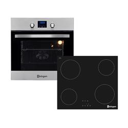 Combo Borgen Horno Electrico + Anafe Vitroceramico 4h Va-60c Gris