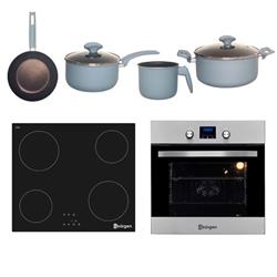 Combo Horno Empotrable + Anafe Vitroc. + Bateria Borgen