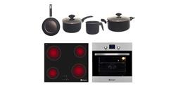 Combo Horno Eléctrico Empotrable Borgen 3400 W + Anafe Eléctrico Empotrable Vitrocerámico Borgen 4 H