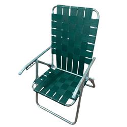 REPOSERA PLEGABLE 5 POS VERDE OSCURO CAÑO 1