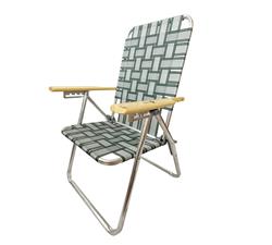REPOSERA PLEGABLE 5 POS ALUMINIO APOYA BRAZOS MADERA GRIS/VERDE OSCURO DESCANSAR 80001