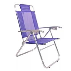 Reposera Silla Aluminio Descansar 5 Posiciones Coversol Caño