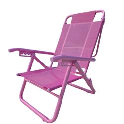 Reposera Silla Plegable 80054 Descansar Baja 5 Posiciones Rosa