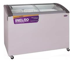Freezer Exhibidor Inelro Fih-350 Pi Plus 279lts Tapa Vidrio Plata