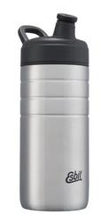 Botella Hidratación Deportiva Con Pico Esbit 600ml Plateado