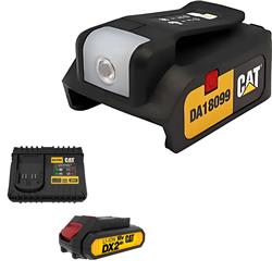 LINTERNA BATTERY PACK 18V CAT DA18099 SIN BATERIA + COMBO BATERIA LITIO 2.0 AH 18 V CAT DXB2 + CARGA