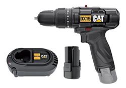 Taladro Atornillador Percutor Cat Caterpillar Dx15 Bat Color Negro