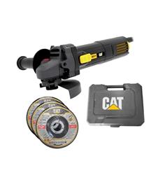 Set Amoladora Angular Maletin Discos Caterpillar Dx371 750w Negro