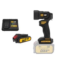 LINTERNA ARTICULADA 20V 160/500 LUMEN SIN BATERIA + COMBO BATERIA LITIO 2.0 AH 18 V CAT DXB2 + CARGA
