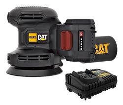 Lijadora Pulidora 125mm 18v Cat Con Batería Y Cargador Dx42b Amarillo