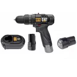 Combo Taladro Atornillador Caterpillar Dx15 + Bate