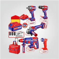 Set 5 Herramientas Inalambricas Emtop + Bateria Cargador