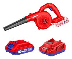 Soplador Inalámbrico Emtop 20v Bateria + Cargador 18000 Rpm Rojo