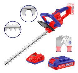Cortacerco Inalámbrico Emtop 20v 460 Mm Bateria + Cargador Rojo