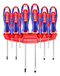 Set 10 Destornilladores Emtop Esst1002 Mixtos