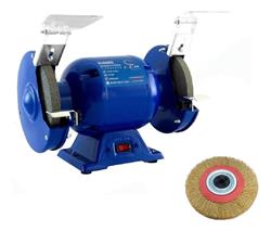 Amoladora 375w De Banco Con Cepillo De Bronce Kld 