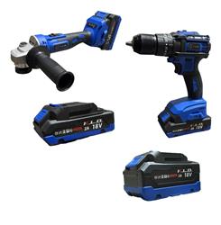 Set Taladro Amoladora Brushless Kld Con Baterias +
