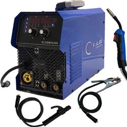 Soldadora Inverter Mig-mag 200 Amp C/ruedas Kld Kldsmig200 Azul