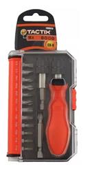 Juego Set Destornillador 16 Piezas Estuche Tactix 900016