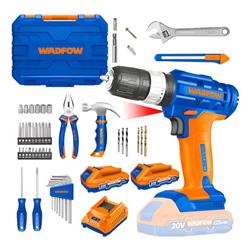 Set Herramientas 91 Pz + Taladro Atornillador Percutor 2 Bat