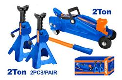 Combo Crique Hidráulico 2t + 2 Soportes 2t Wadfow Whjs2202