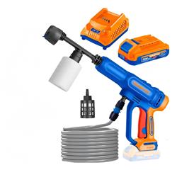 HIDROLAVADORA A PRESION INALAM 20V 24.8 BAR + CARG + 2 BAT 2.0 AH WADFOW WDFWQX112034