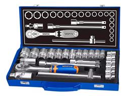 Juego De Tubos Wadfow Con Crique 1/2 24 Piezas Wst2l24 Azul