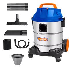 Aspiradora Tacho Acero Polvo Y Liquido Wadfow 20 Lts 1200w Azul