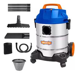 Aspiradora Tacho Acero Polvo Y Liquido Wadfow 30 Lts 1200w Azul