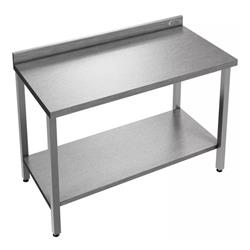 Mesada Desarmable Acero Inox Con Estante Brafh 135x60 Cm