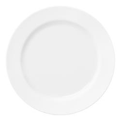X 12 Plato Playo 26 Cm Germer Linea Convexa Porcelana Blanco
